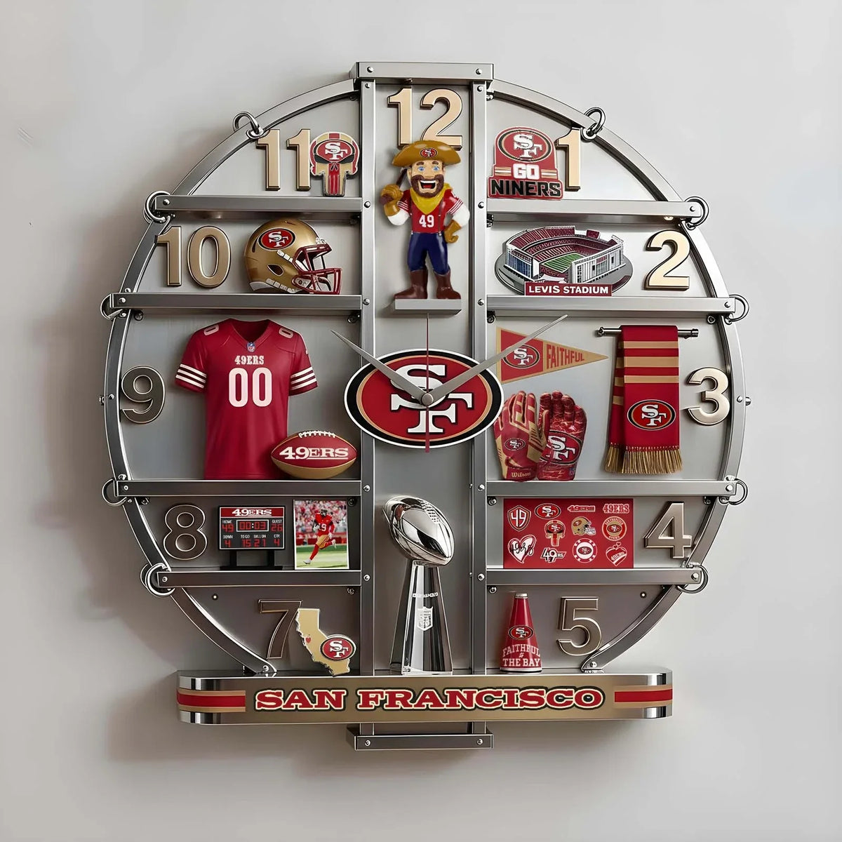 PREMIUM SF49 Home Decorative Acrylic Wall Clock LNTH