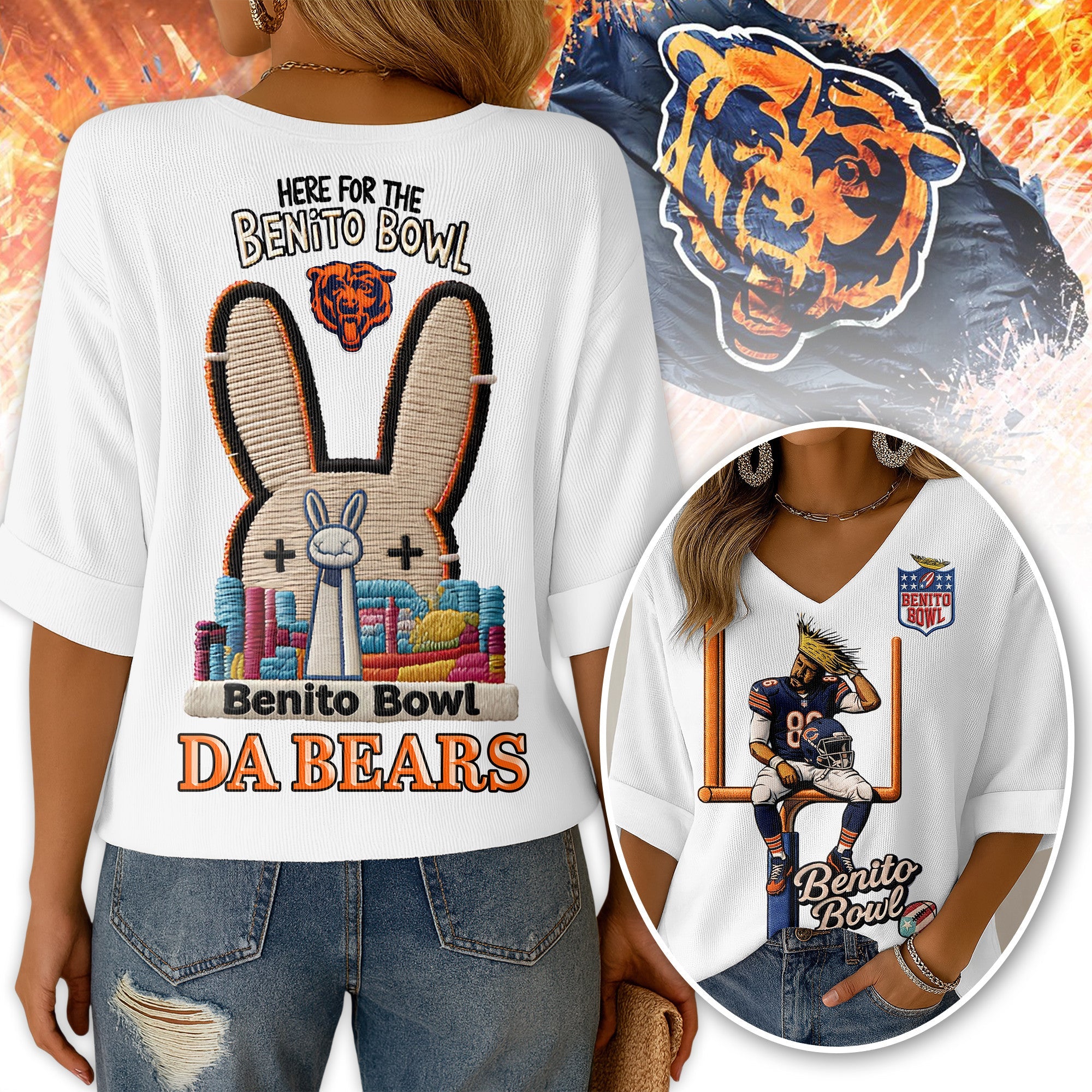 CCB V-neck Long Sleeve Shirt DAT