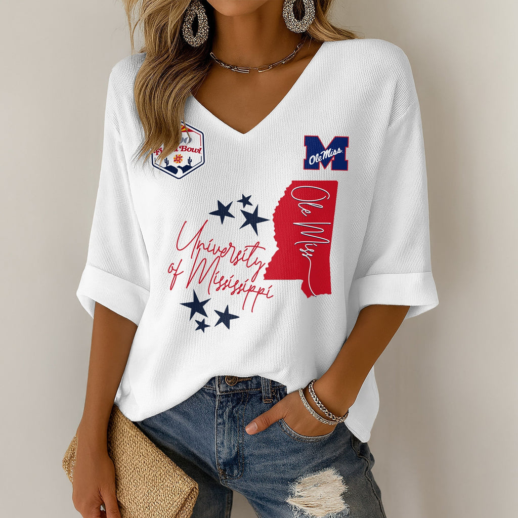 OMR V-neck Long Sleeve Shirt HTTT