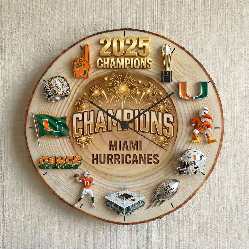 MHC Wooden Wall Clock HTTT