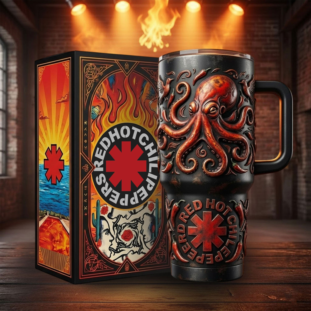 RHCP 40oz Tumbler With Handle TNSM