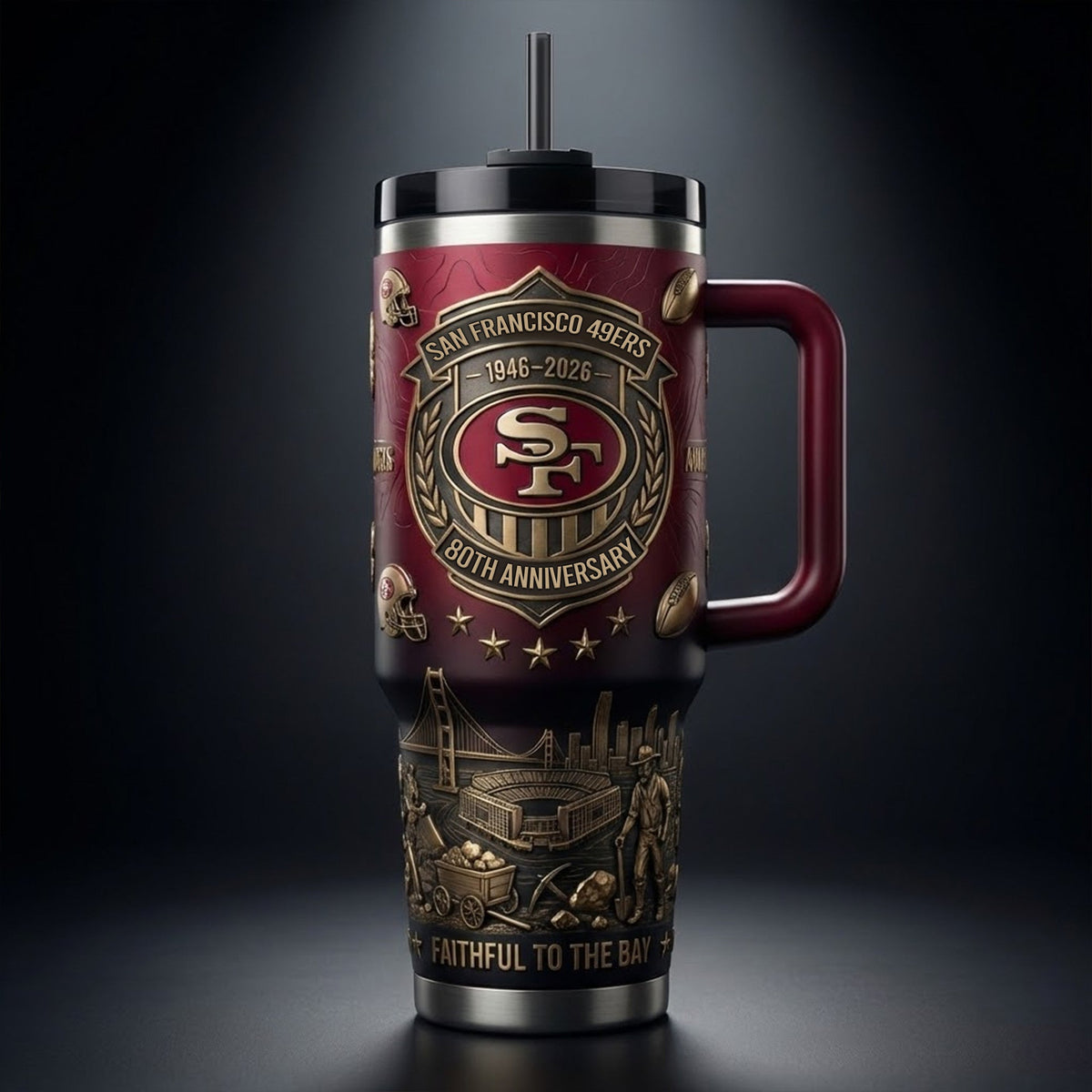 SF49 40oz Tumbler With Handle TNSM