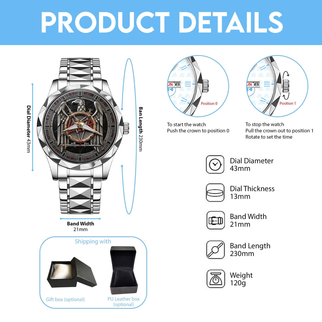 SLER Stainless Steel Watch DAT