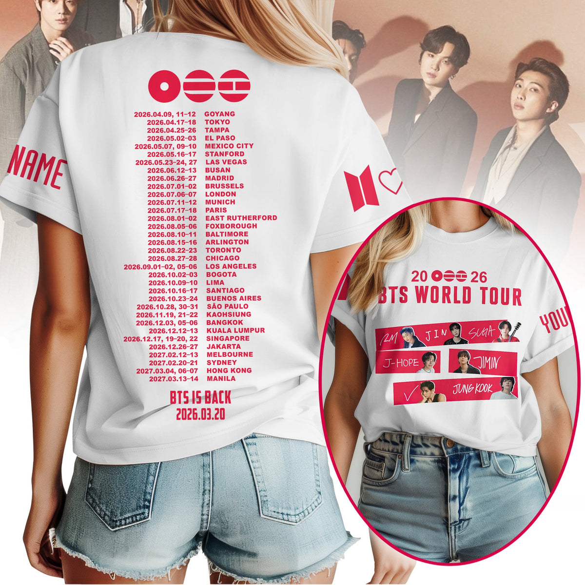 PREMIUM BTS 3D SHIRT TNSM