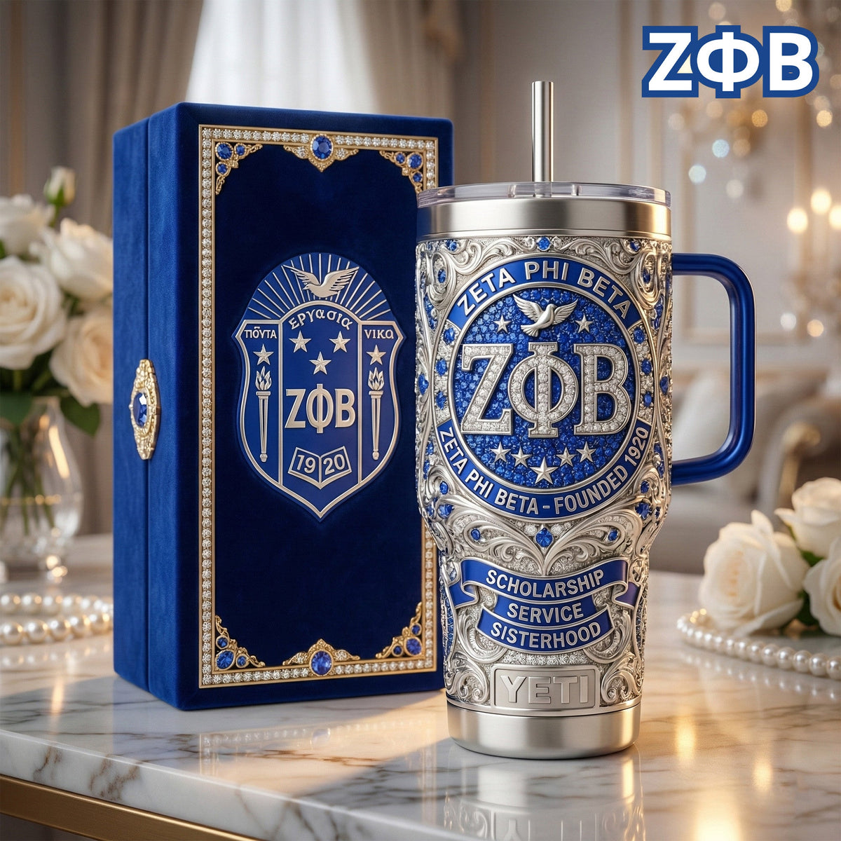 TDVN 40oz Tumbler With Handle LNTH