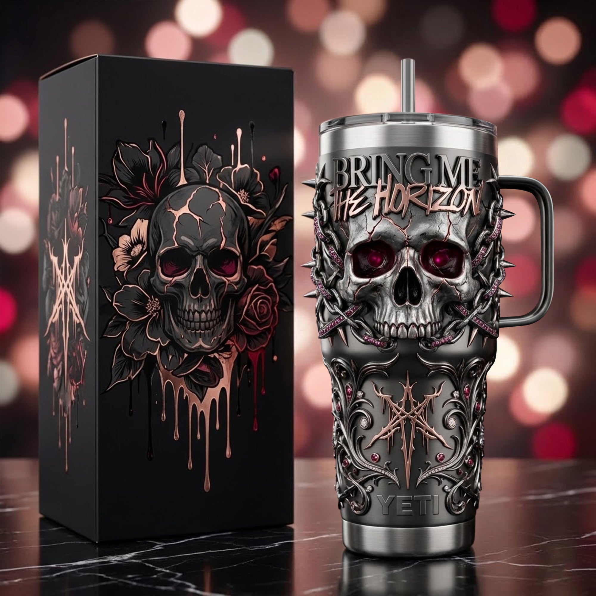 BMTH 40oz Tumbler With Handle TNSM