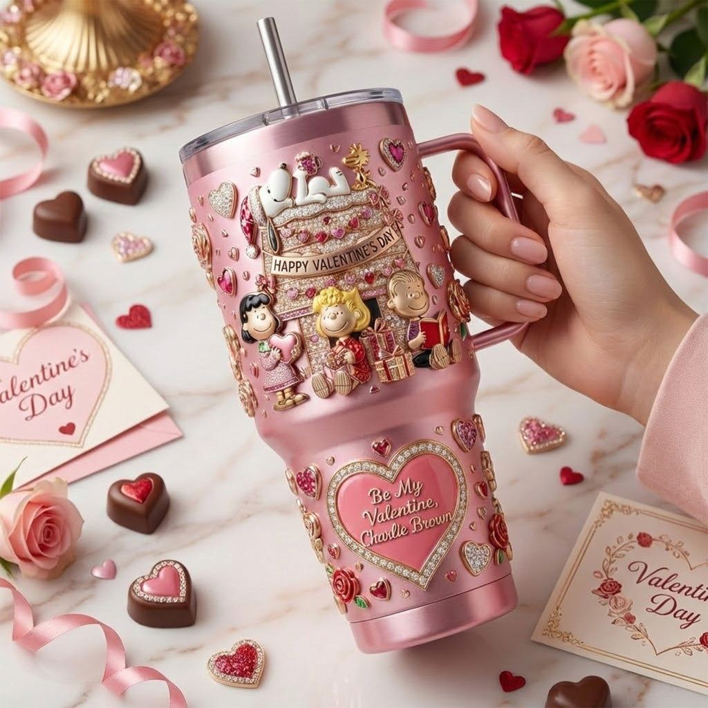 SNPY Valentine's Day 40oz Tumbler With Handle TNSM