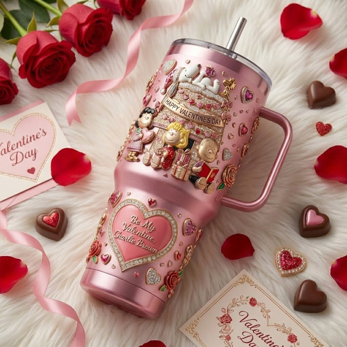 SNPY Valentine's Day 40oz Tumbler With Handle TNSM
