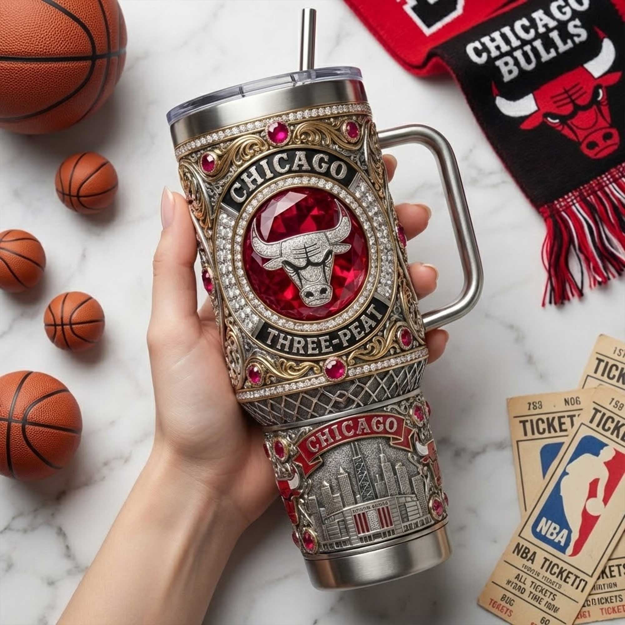 CGB 40oz Tumbler With Handle TNSM