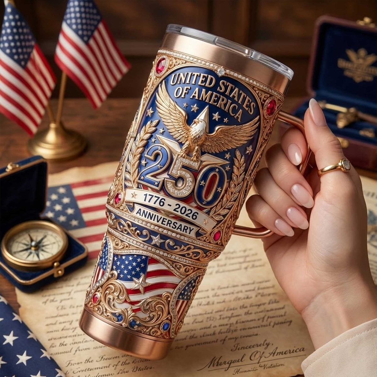UDSS 40oz Tumbler With Handle TNSM