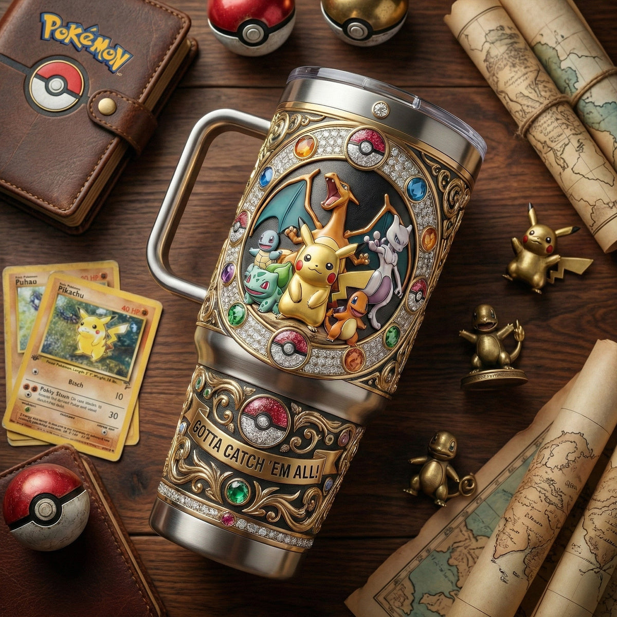 PKM 40oz Tumbler With Handle LNTH